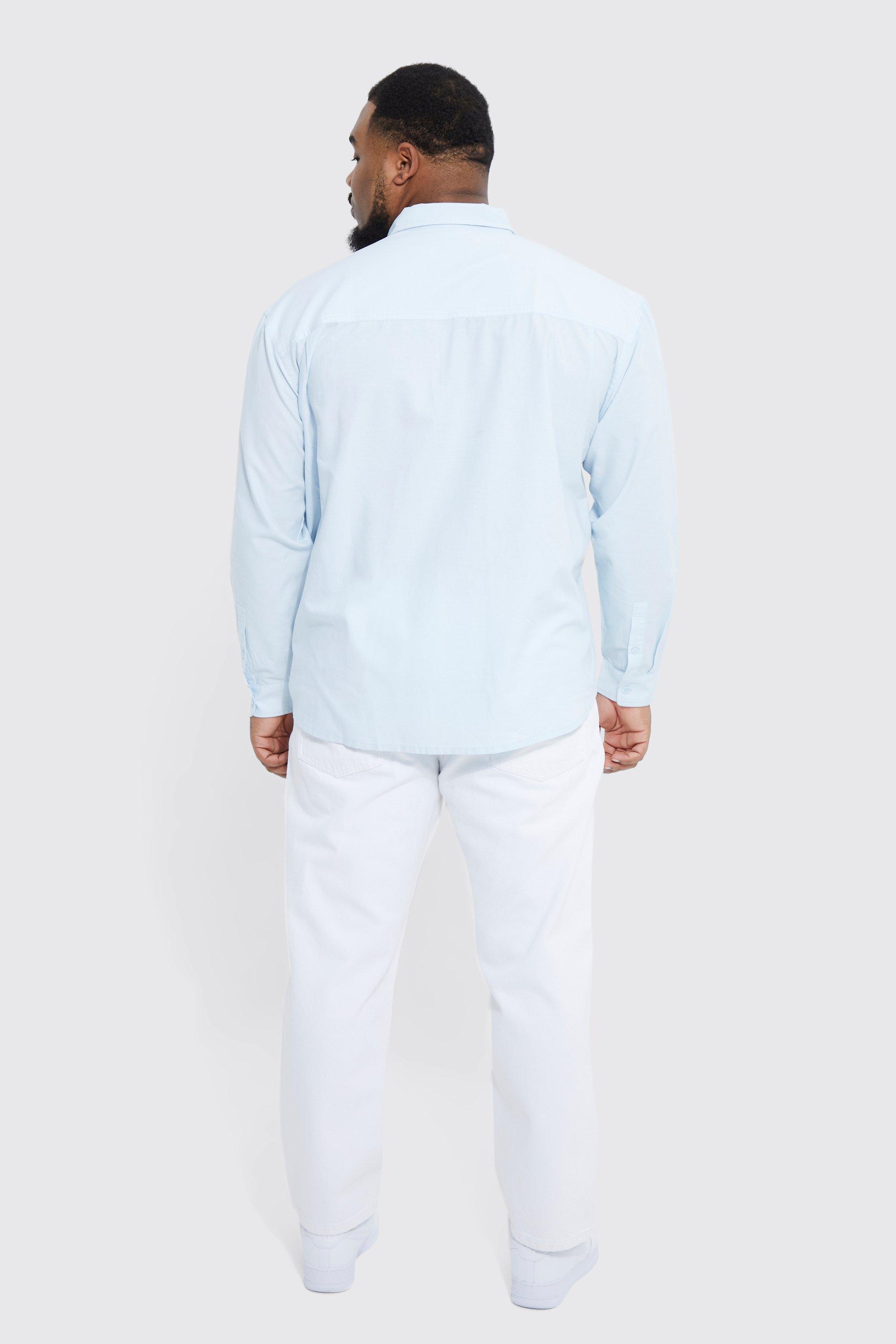 Plus Relaxed Fit Long Sleeve Oxford Shirt | boohoo CA